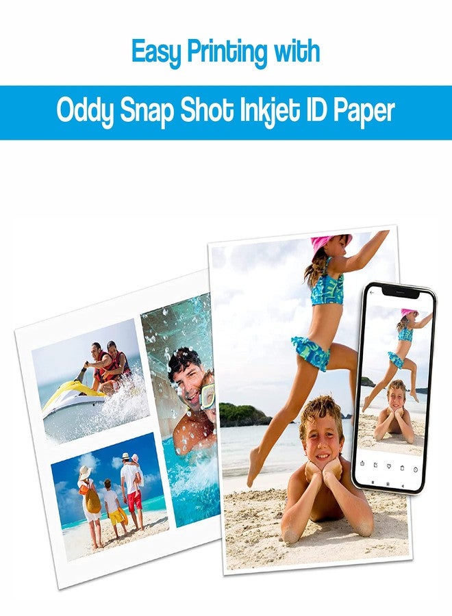 Oddy 130 GSM A4 Size Glossy Photo Paper – Non Adhesive, Universal Coated, Water Proof Pack of 50 Sheets, Compatible with Inkjet Printer. - Image 2