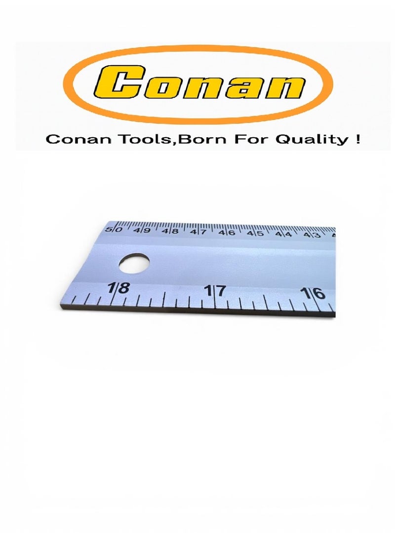 كونان زاوية قياس احترافية من الألومنيوم CONAN – موديل COAS50 بطول 50 سم / 20 إنش مع ميزان فقاعي – دقة عالية للأعمال الهندسية، النجارة، البناء، التشطيبات، وللطلبة والمعاهد والجامعات وأعمال الحدادة - Image 4