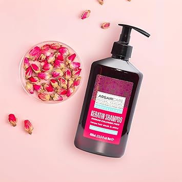 Arganicare Keratin Range REPAIR AND NUTRITIOUS SHAMPOO With Organic Keratin Regenerates Damaged Hair Prevents breakage Ultra Nourishing 400mL - Image 2