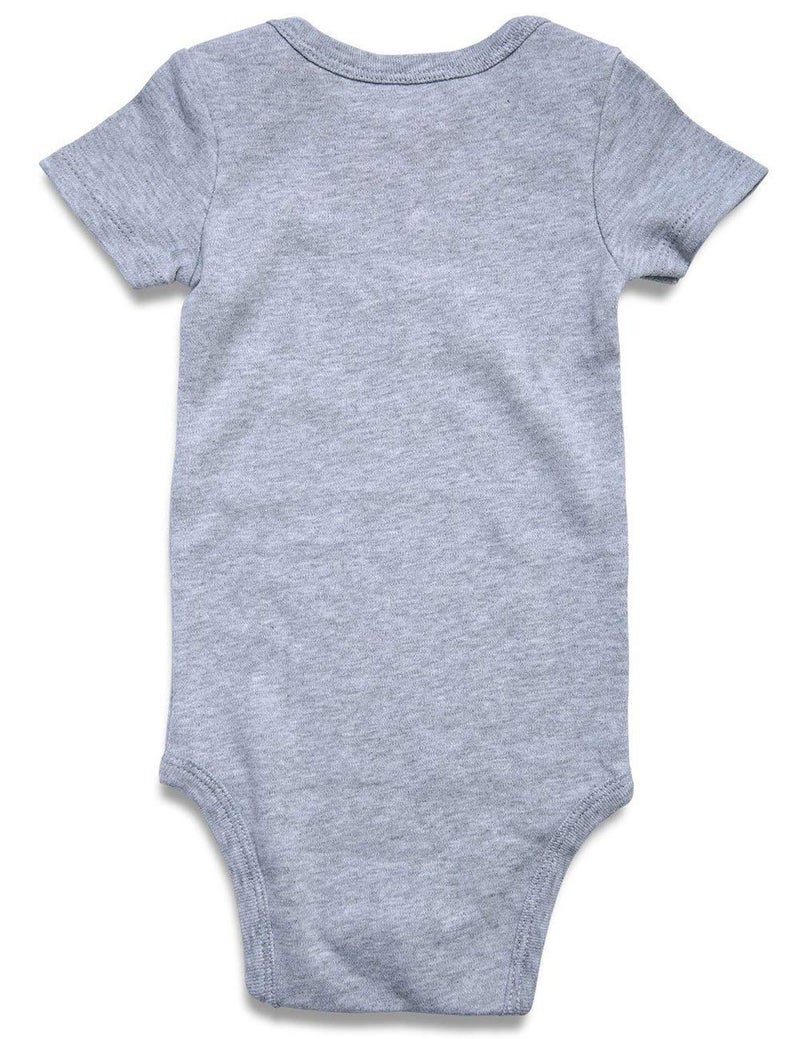 Funnycokid Funny Infant Onsie Romper Baby Boy Girl Bodysuit Outfits (6-12 Months, A1 Grey) - Image 2