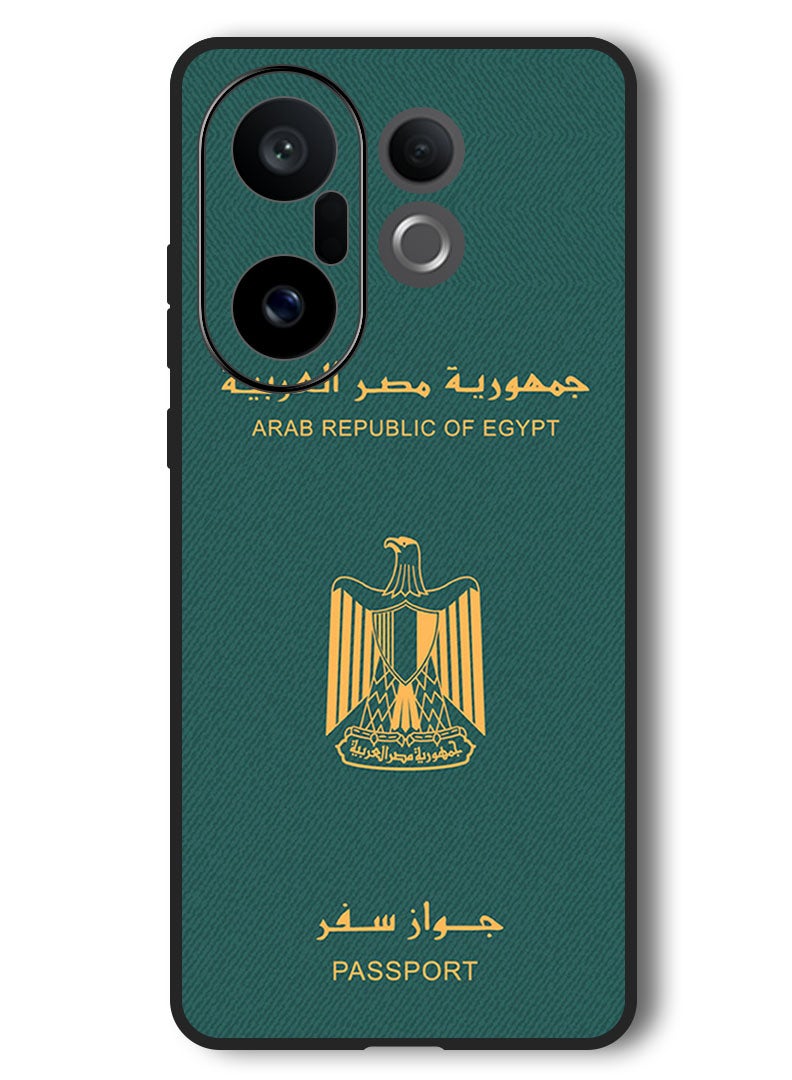 Theodor Case Compatible with Vivo X200 FE 6.31 Inch Protection Shockproof Bumper Cover Egypt Passport - Image 1