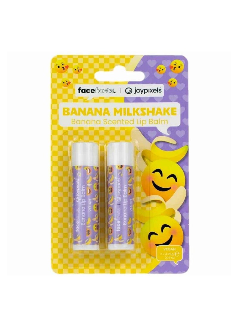 facefacts Banana Milkshake Scented Balm For Dry Chapped Lips 4.25 G  - Image 1