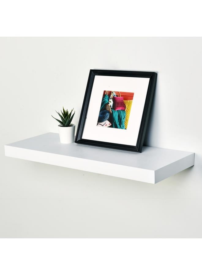 HONEY BEE Wall Mounted Laminated Dust-Resistant Rectangular MDF Floating Shelf White - Image 1