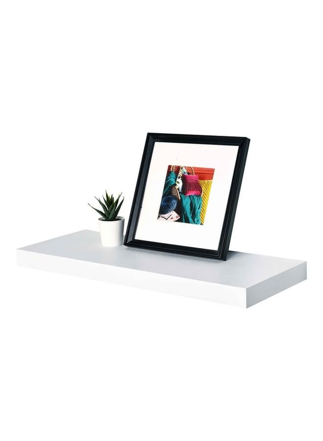HONEY BEE Wall Mounted Laminated Dust-Resistant Rectangular MDF Floating Shelf White - Image 2