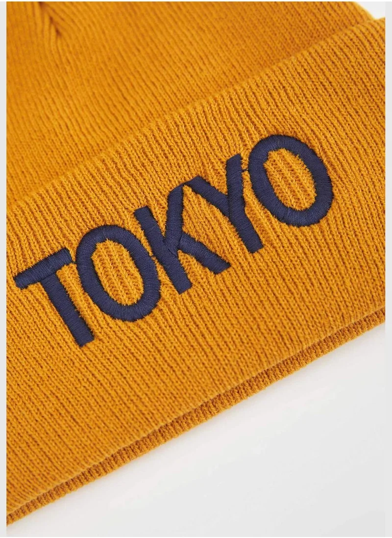 DeFacto Tokyo Print Knit Beanie