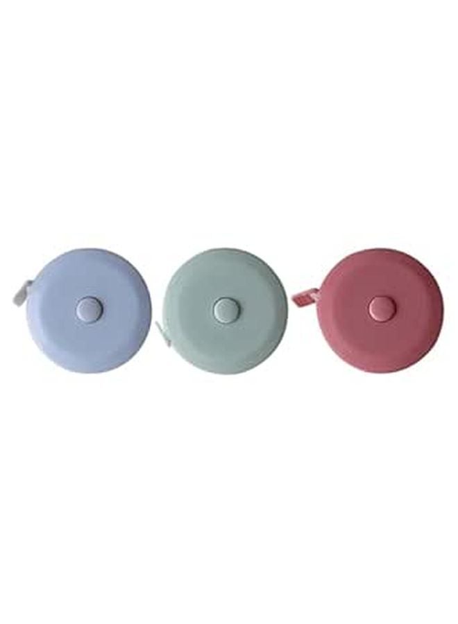 3Pcs 2M Retractable Soft Tape Measure For Body Sewing And Clothing Measurement - Image 1