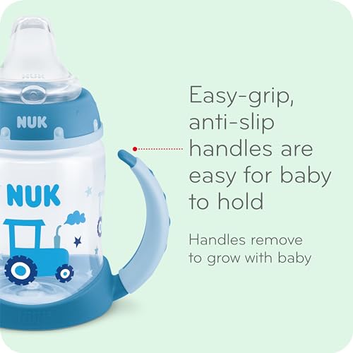 NUK Learner Cup, 10 oz, 8+ Months, 2 Count – BPA Free, Spill Proof Sippy Cup - Image 2