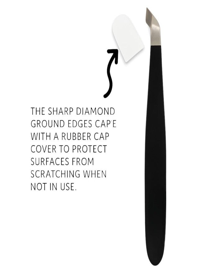 DreamCut 3-Pack Tweezer Nipper Cuticle Nipper – Professional Stainless Steel Nail Clippers – Precision Trimming with Rubber Cap Protection - Image 4
