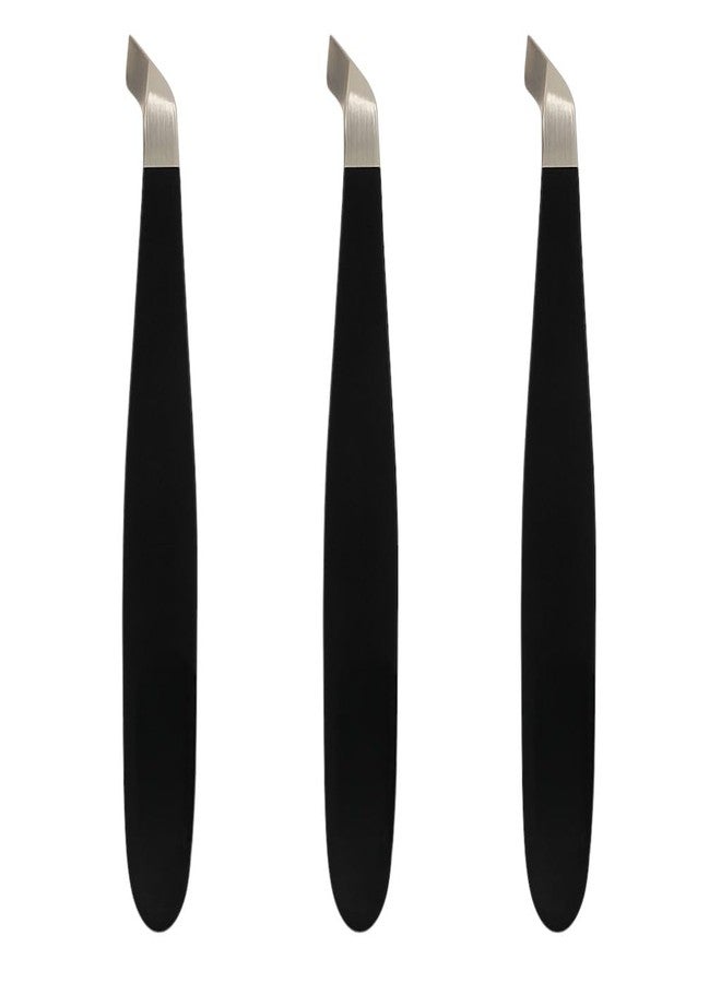 DreamCut 3-Pack Tweezer Nipper Cuticle Nipper – Professional Stainless Steel Nail Clippers – Precision Trimming with Rubber Cap Protection - Image 2