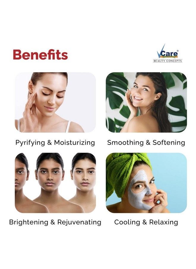 VCare - Jelly Whitening Tea Peel Off Mask For Facials Skincare ;Face Mask Powder 250G Facial Skin Care Product For Women Smoothing Moisturizing Cleansing Refreshing Made In India - Image 1