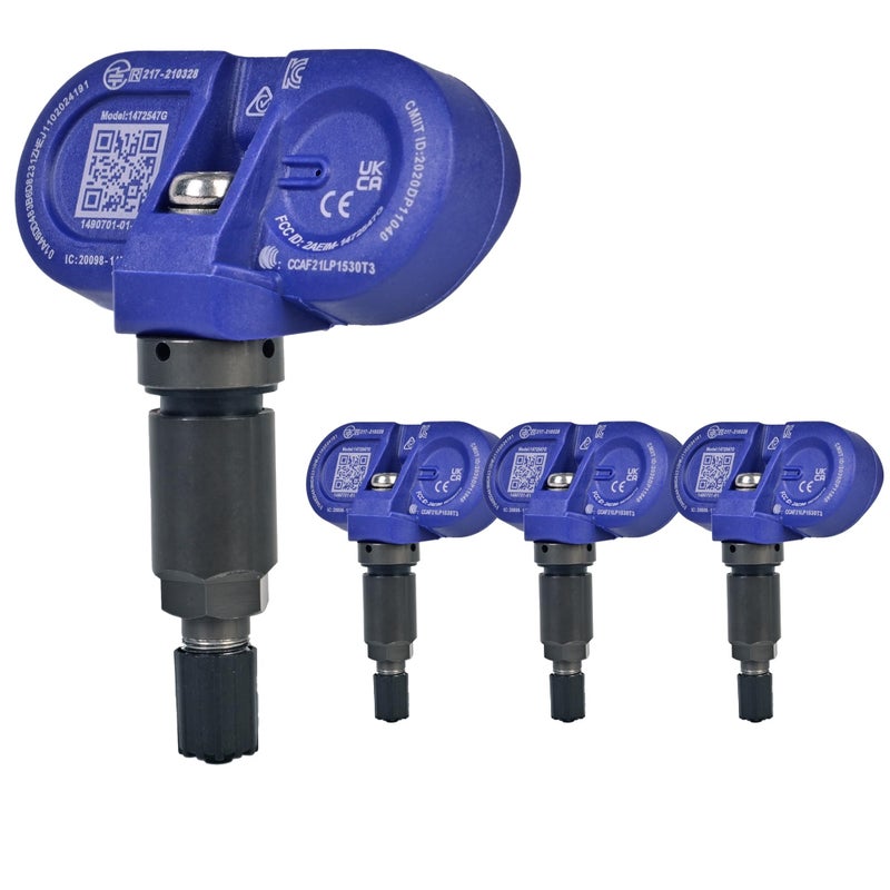 حساس ضغط الإطارات بتقنية البلوتوث من تسلا 4 حساس جديد لتسلا بتقنية البلوتوث متوافق مع موديلات تسلا 2020-2023 3 Y S X يستبدل 149070101B 149070101C