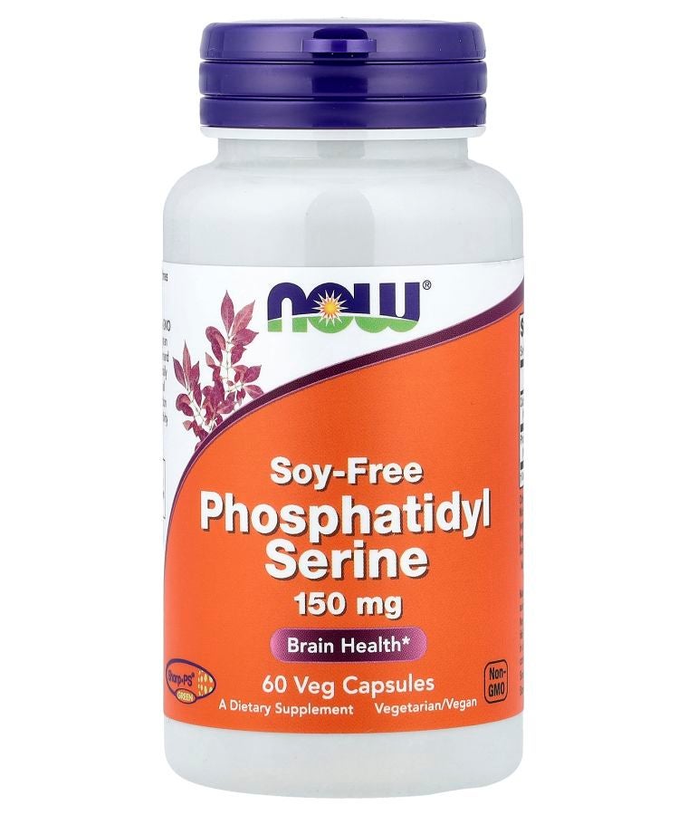 now Phosphatidyl Serine Soy-Free 150 mg 60 Veg Capsules
