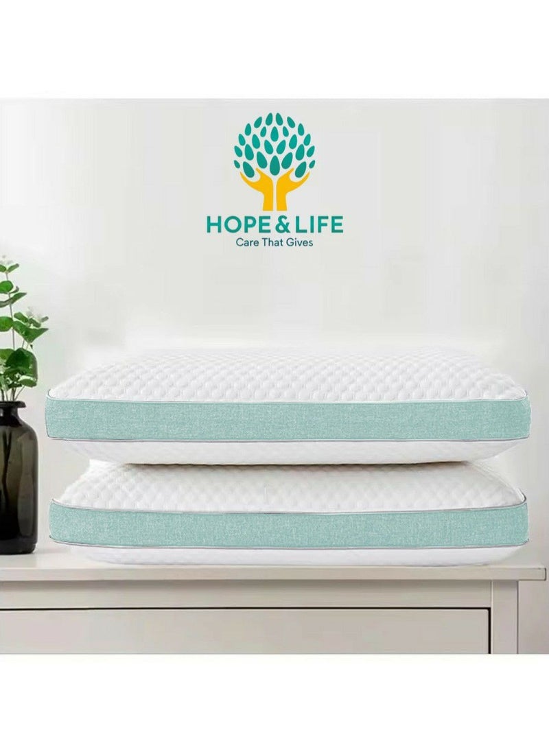 Hope And Life - Memory foam medical pillow for treating neck and shoulder pain, anti-microbial and anti-allergic - 60*40*13 cm - Image 1