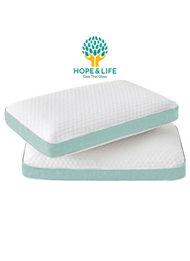 Hope And Life - Memory foam medical pillow for treating neck and shoulder pain, anti-microbial and anti-allergic - 60*40*13 cm - Image 1