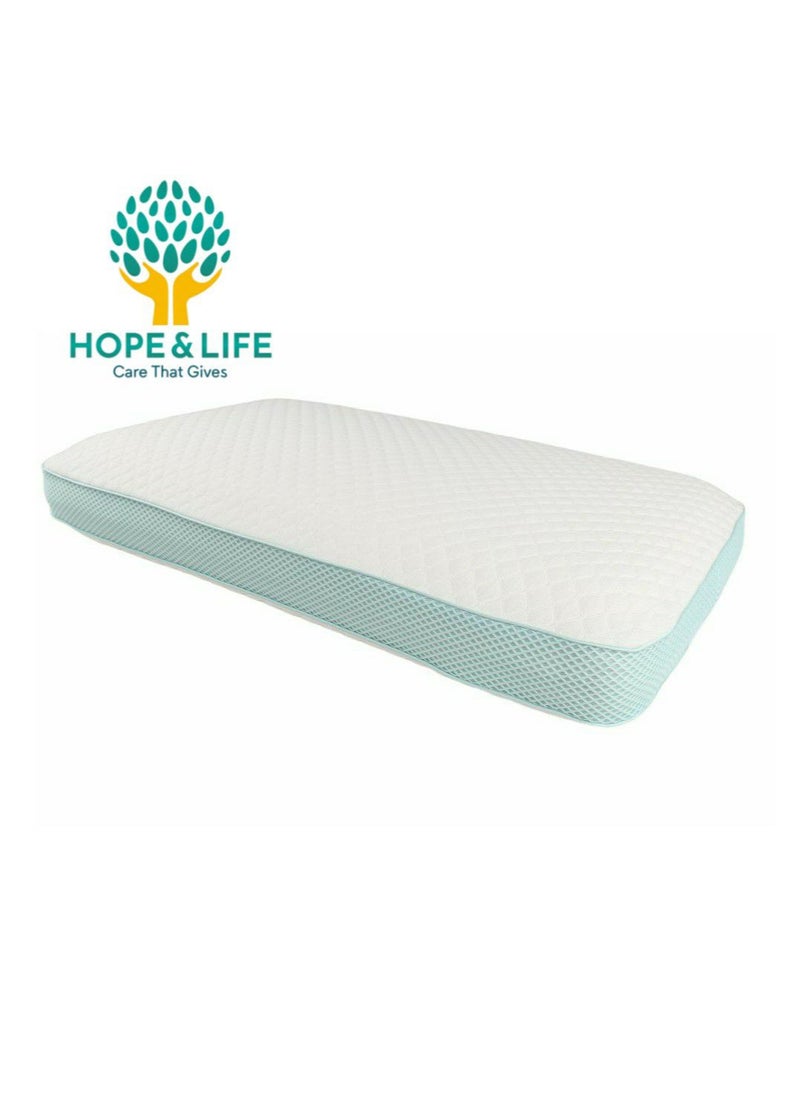 Hope And Life - Memory foam medical pillow for treating neck and shoulder pain, anti-microbial and anti-allergic - 60*40*13 cm - Image 1