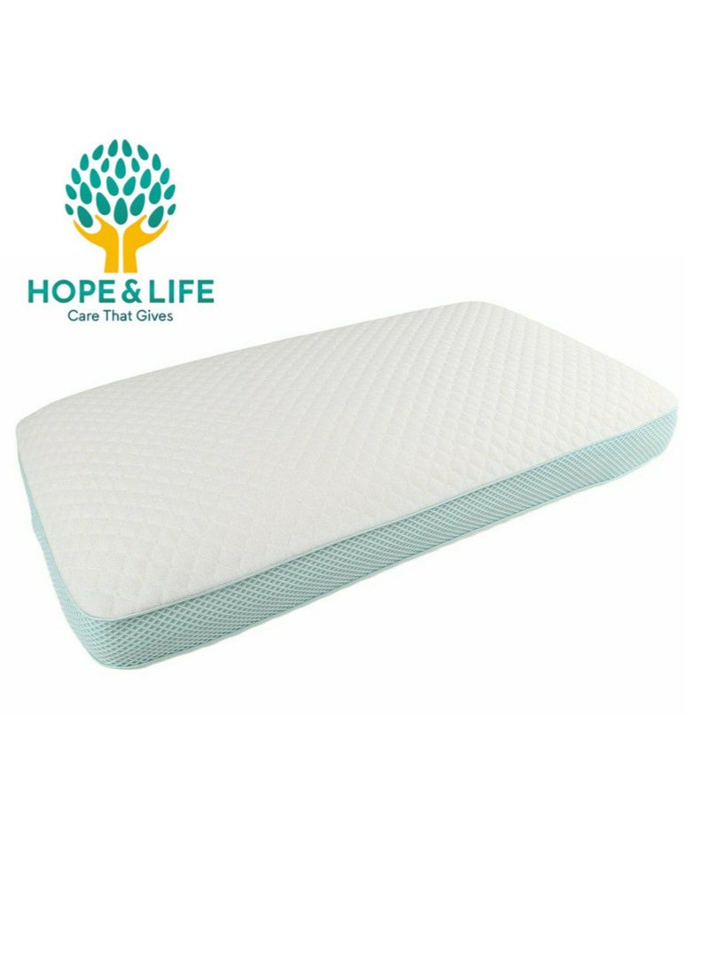 Hope And Life - Memory foam medical pillow for treating neck and shoulder pain, anti-microbial and anti-allergic - 60*40*13 cm - Image 1