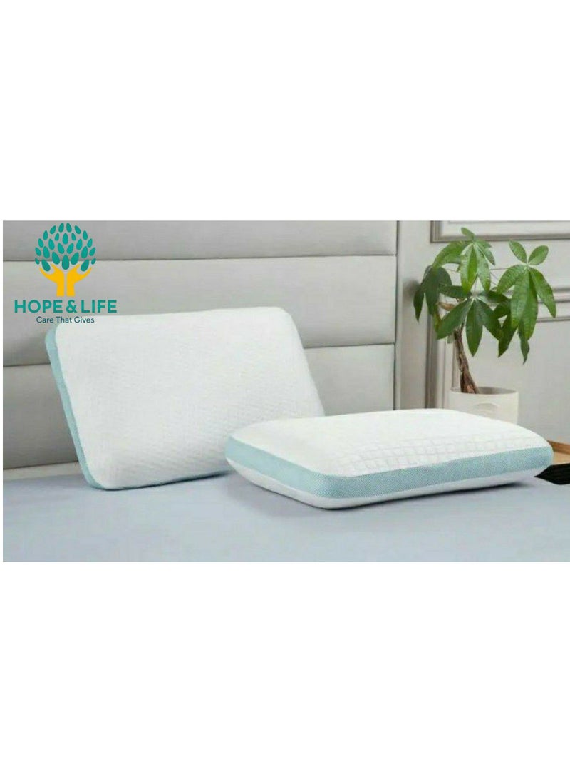 Hope And Life - Memory foam medical pillow for treating neck and shoulder pain, anti-microbial and anti-allergic - 60*40*13 cm - Image 1