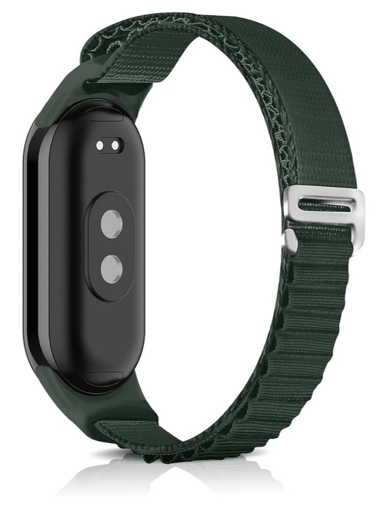 Nylon Strap for Xiaomi Mi Band 9/Mi Band 8/Smart Band 8/Smart Band 9, Nylon Titanium G Hook Band, Upgraded Nylon Watch Band, Adjustable Replacement Strap for Xiaomi Band 8 | 9 - Image 1