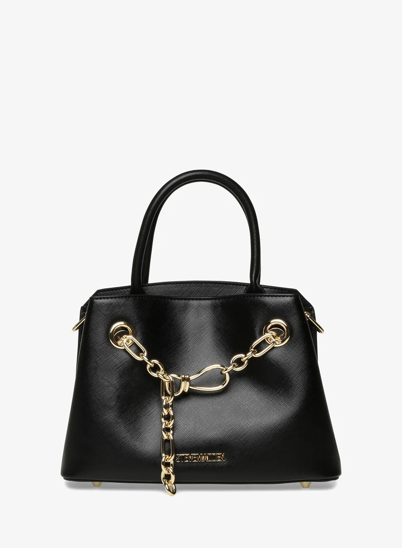 Steve Madden Brosalie Top Handle Chain Details Satchel