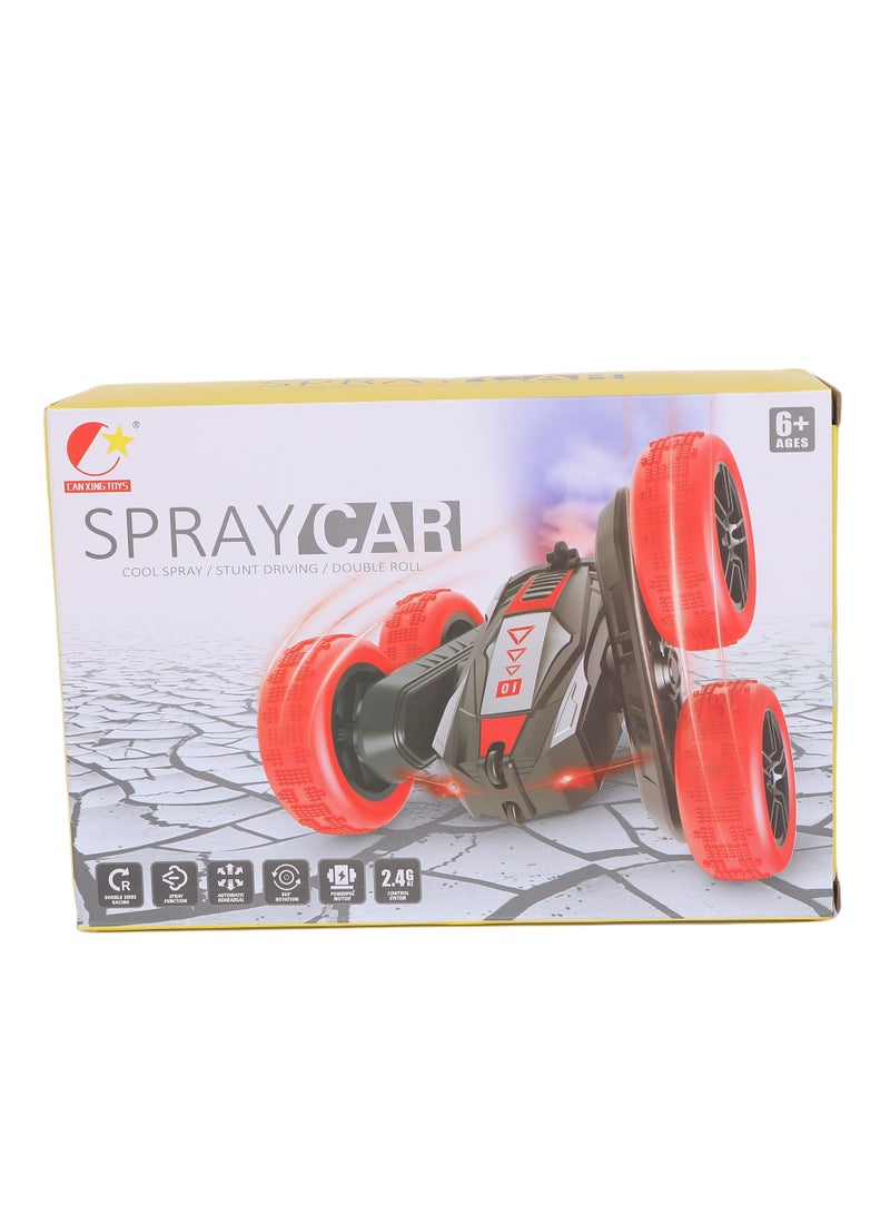 FUNFY Racing Stunt RC Toy Car | 4WD | 360° Rotation, Off-Road, Double-Side Drive | Anti-Slip Vacuum Tires, Fog Spray, Rechargeable Battery  - Image 2