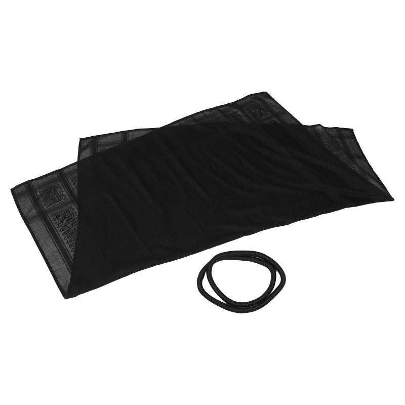1 Set Dubai Arab Men Headscarf: Comfortable Breathable Muslim Headwear for Desert Climate Cultural Respect - Daily Wear Headwear - Image 4