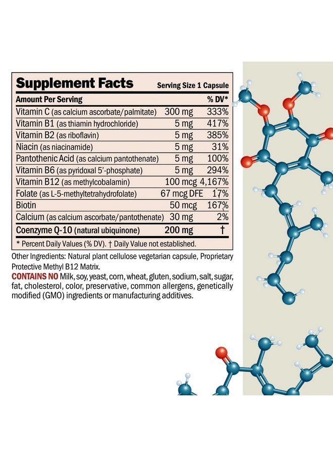 Andrew Lessman - Andrew Lessman Coenzyme Q-10 200 mg 60 Capsules - Essential for Energy Production and Optimum Key Organ Function, Anti-Oxidant Support, Depleted by Aging, Plus B-Complex. Easy to Swallow Capsules - Image 1