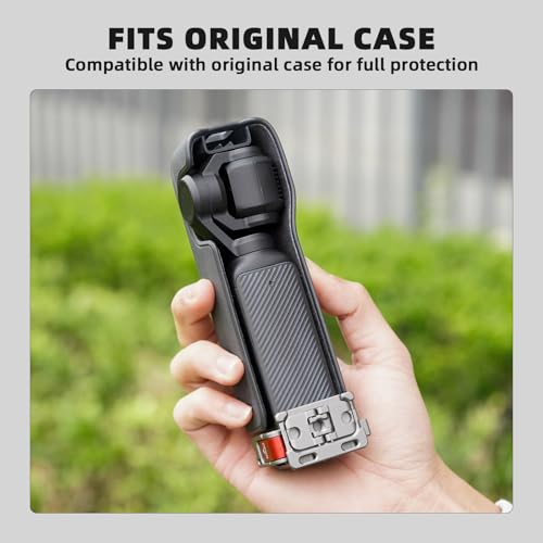 BRDRC Pocket 3 Cage Expansion Adapter, Aluminum Alloy Mount Metal Bracket Attachments with 1/4 Screw Holes, for GoPro Adapter, Cold Shoe, for Osmo Action Quick-Release for Creator Combo Accessories - Image 4