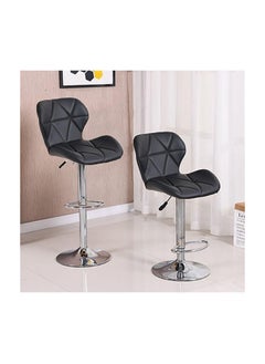 MAPLE HOME DECORATION Maple Home High Bar Chair Counter Stool Leather 360° Roating Armless Backrest Stainless Steel Legs Footrest Restaurant Pub Living Furniture  - Image 3