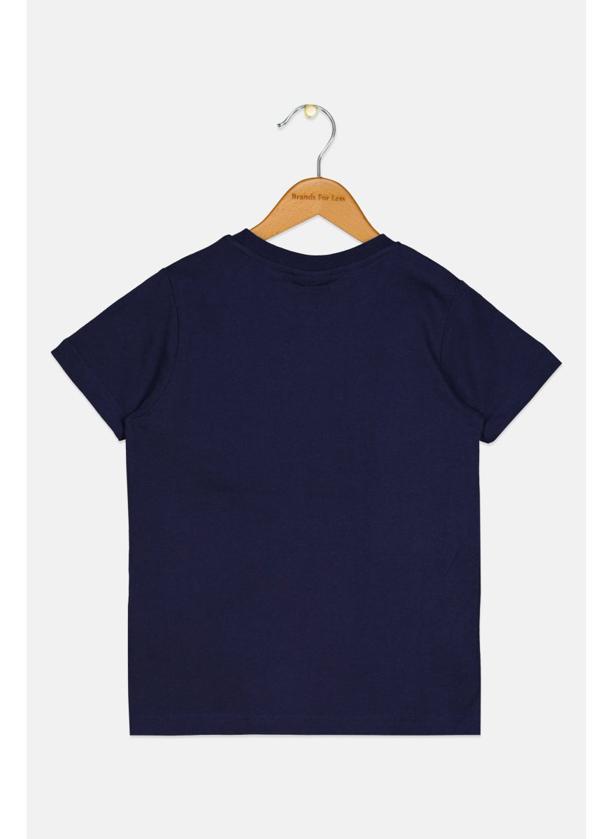 Ellesse Kids Girl Sportswear Fit Short Sleeve Outdoor T-Shirt, Navy  - Image 2