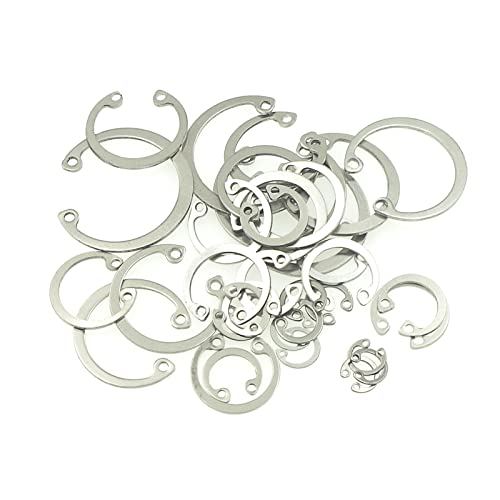 MCMASKE Metric 304 Stainless Steel 8MM-30MM C-Clips Internal Snap Rings Assortment Kit;Retaining Rings For Hole - Image 5