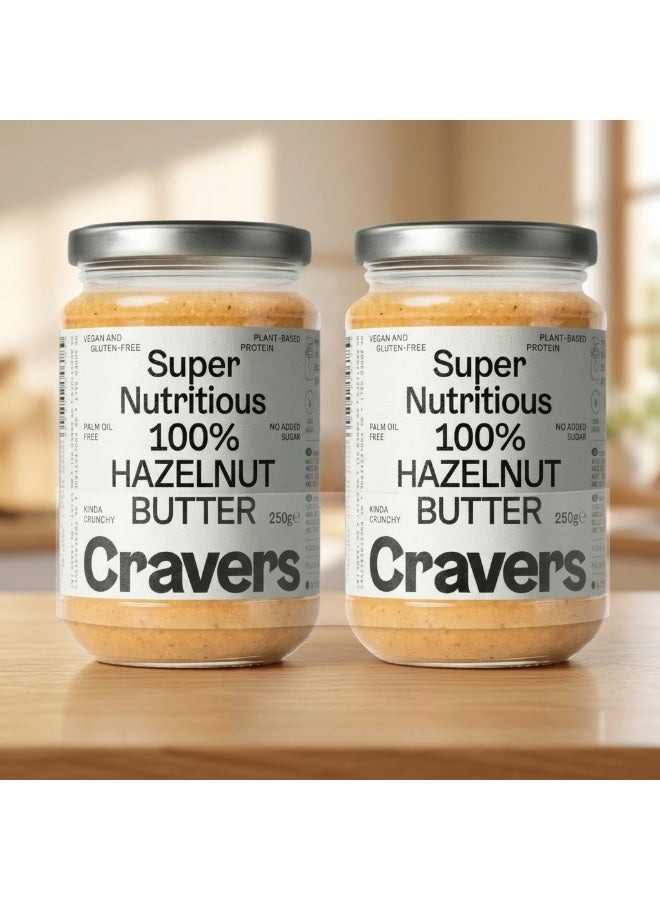 Cravers Super Nutritious 100% Hazelnut Butter, 2 Pieces Combo - 270 gms each