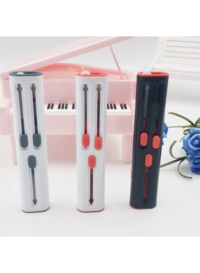 Second Generation Bluetooth Headset Computer Keyboard Mobile Phone Cleaning Pen Third Generation Earplugs Multifunctional Three-in-One Cleaning Brush-Color:Second Generation Pen Black - Image 4