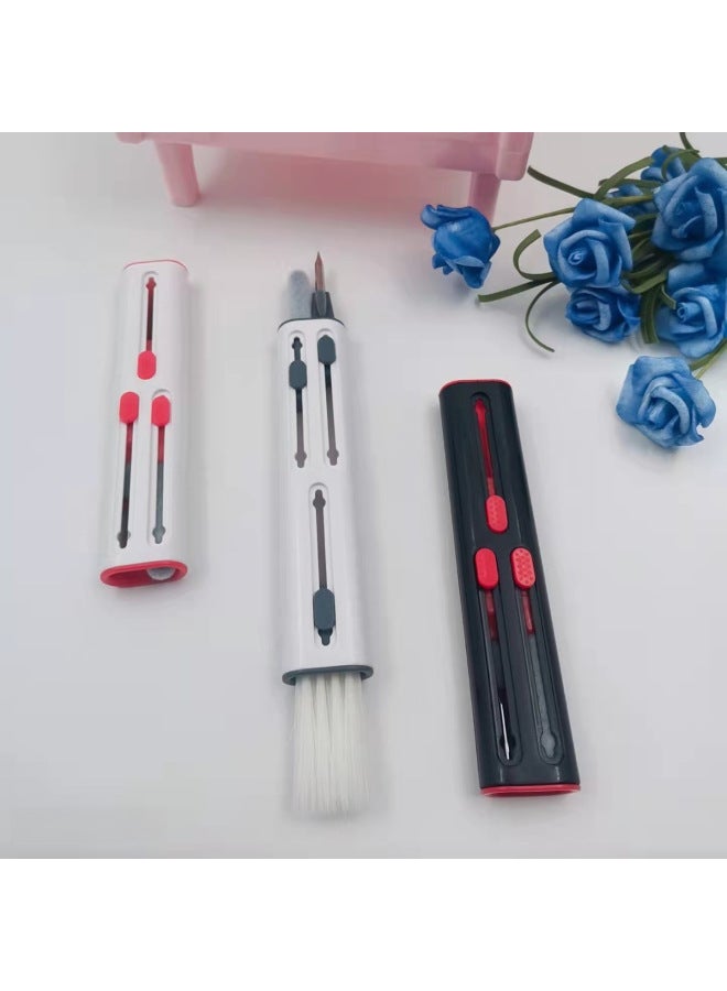 Second Generation Bluetooth Headset Computer Keyboard Mobile Phone Cleaning Pen Third Generation Earplugs Multifunctional Three-in-One Cleaning Brush-Color:Second Generation Pen Black - Image 3