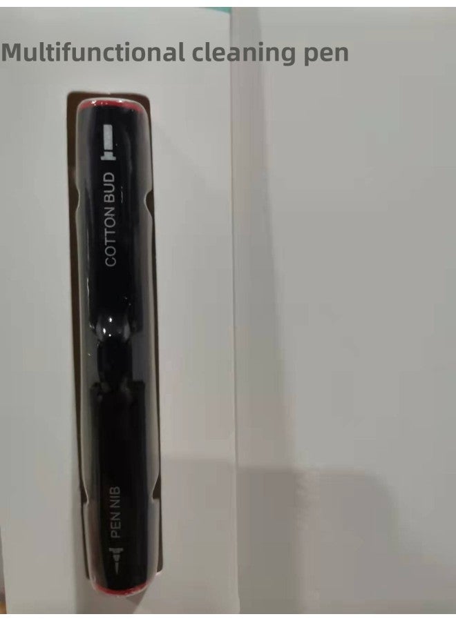 Second Generation Bluetooth Headset Computer Keyboard Mobile Phone Cleaning Pen Third Generation Earplugs Multifunctional Three-in-One Cleaning Brush-Color:Second Generation Pen Black - Image 1