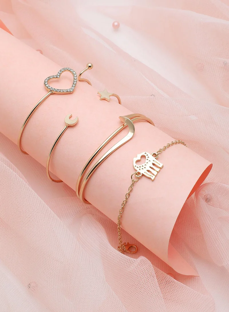 SOHI Casual Multi-Layer Artificial Bracelet Jewellery