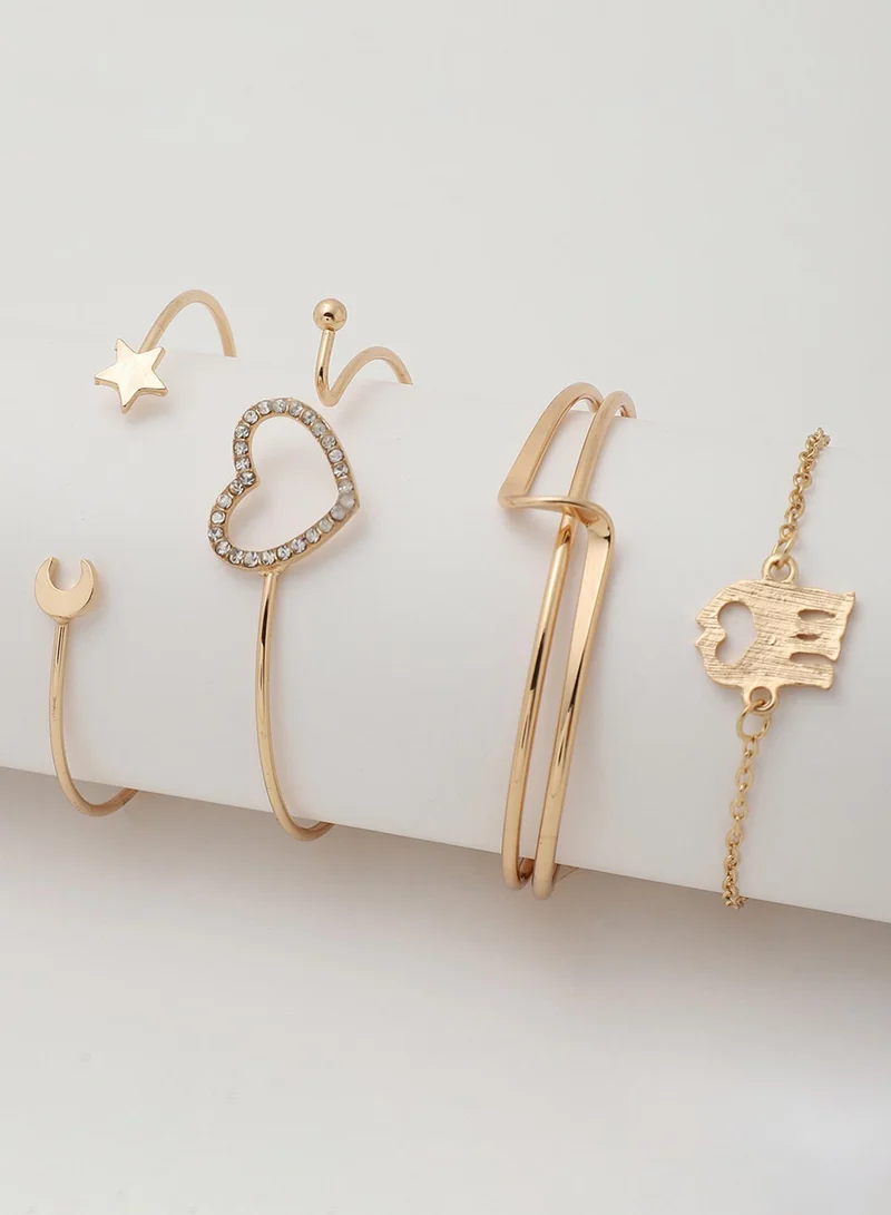 SOHI Casual Multi-Layer Artificial Bracelet Jewellery
