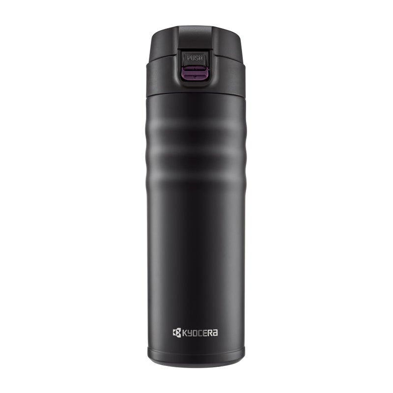 Kyocera 17oz. Ceramic Coated Interior, Double Wall Vacuum Insulated, Stainless Steel Travel Mug-Matt Black - Image 1
