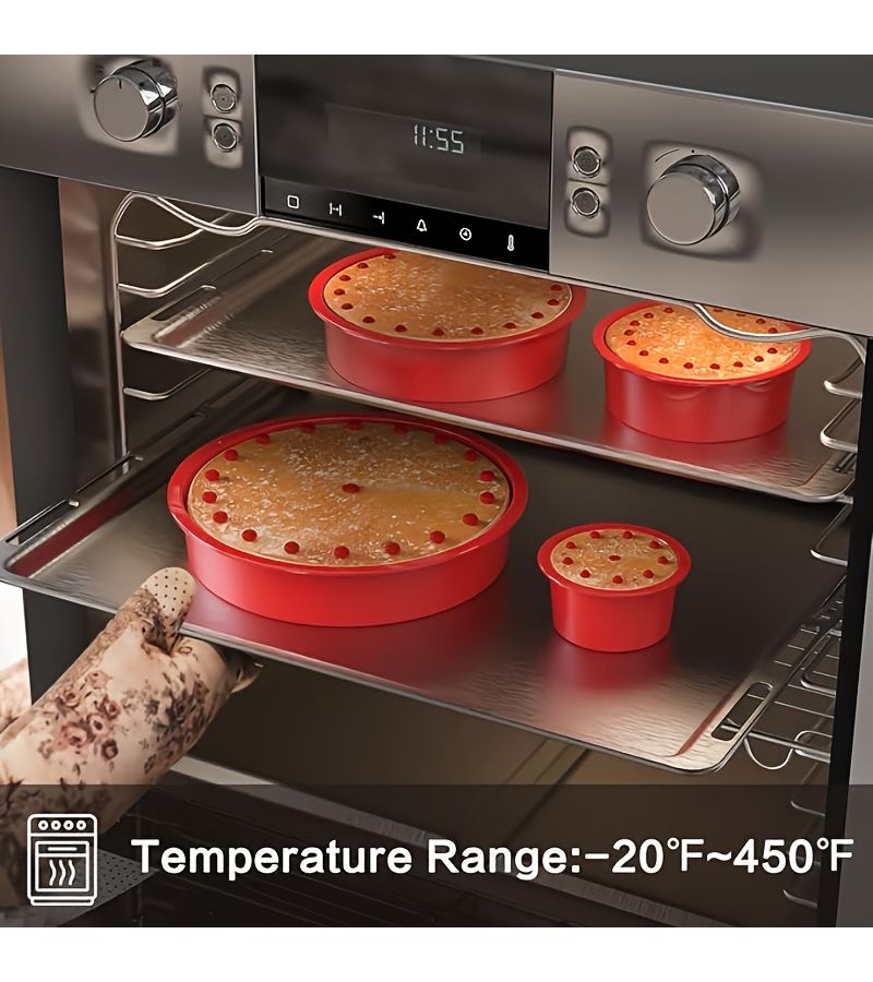 Silicone Baking Cake Mold 6 Inch Oven Pan Kitchen Tool Accessories - Image 5