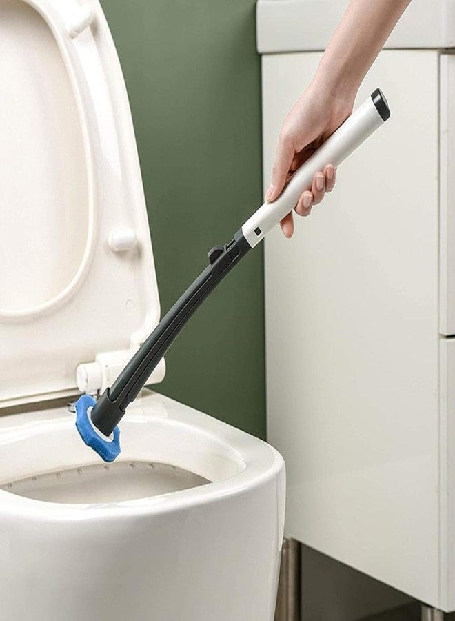 Kunya® Toilet Brush Set Base Toilet Wand Replacement Heads Wall-Mounted Long Handle Cleaning Tool Bathroom Accessories - Image 3