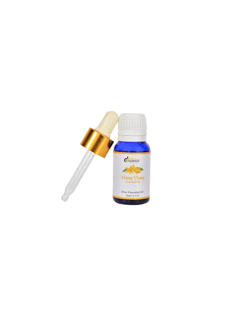 DermaScience Derma Science Ylang Ylang Essential Oil 15ML 100 for Diffusers Toilets Wardrobes Concentration Spirituality  - Image 1