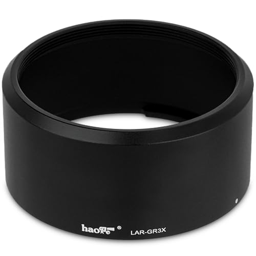 Haoge LAR-GR3X Lens 49mm UV Filter Adapter Ring for RICOH GR3X/GRIIIX HDF Digital Compact Camera for GT-2 GW4 Wide Conversion Lens Replaces GA-2 - Image 1