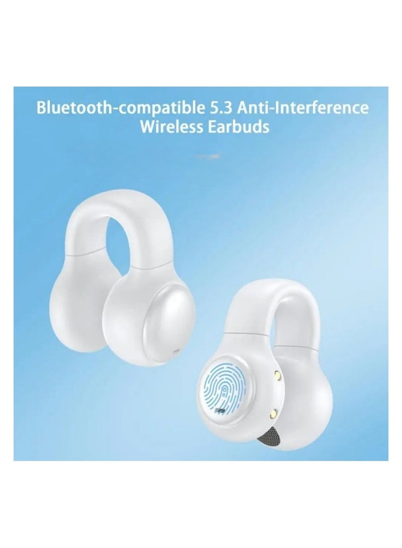 V29 Wireless Bluetooth 5.3 TWS Earbuds with LED Display, Active Noise Cancelling, 3D Surround Sound, Premium Audio – White - Image 3