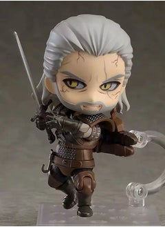 General The Witcher 3 Wild Hunt White Wolf Geralt Sword Drawing Figure Figure, 1st Generation Hunter Geralt Sword Drawing Action Figure, Q Version Geralt PVC Action Figure Model, Character Game, Gift Collection  - Image 2