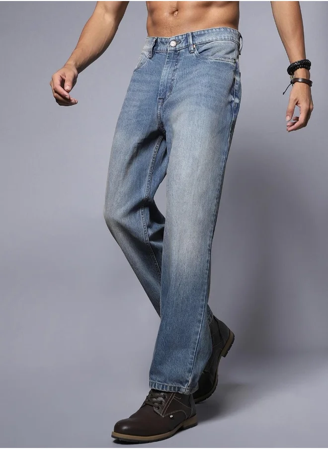 HIGH STAR Mens Blue Jeans