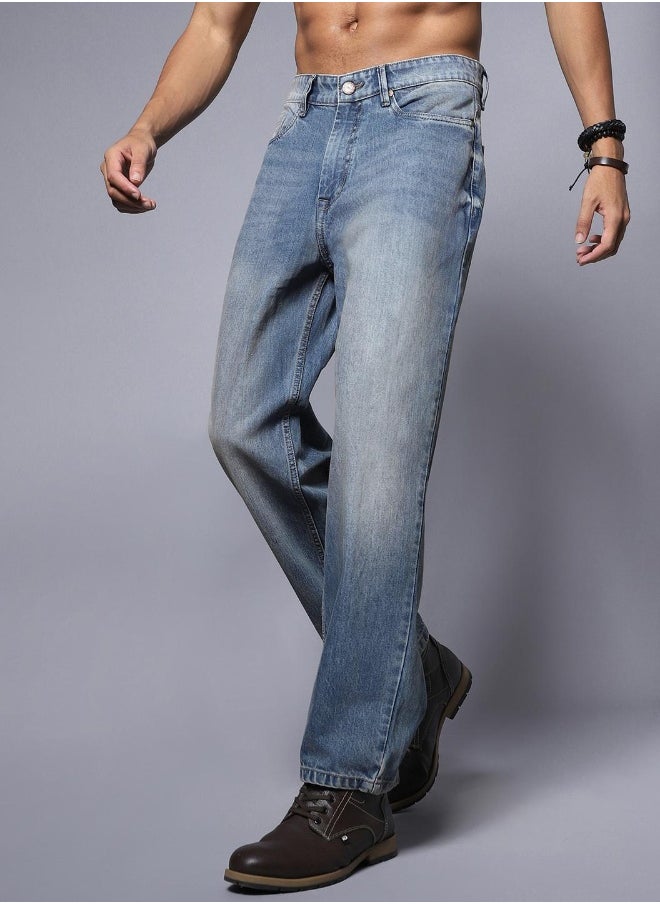 HIGH STAR Mens Blue Jeans  - Image 4