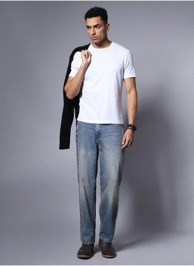 HIGH STAR Mens Blue Jeans