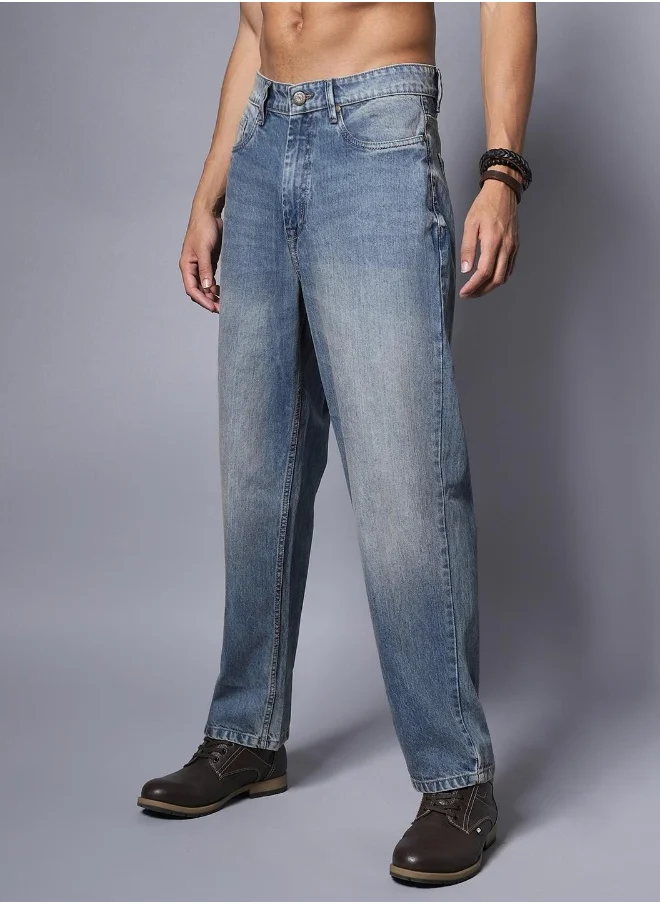 HIGH STAR Mens Blue Jeans