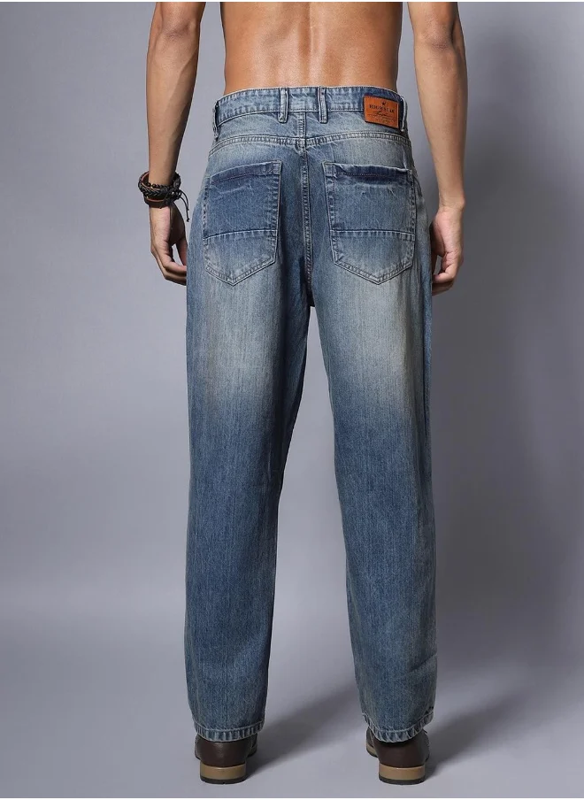 HIGH STAR Mens Blue Jeans