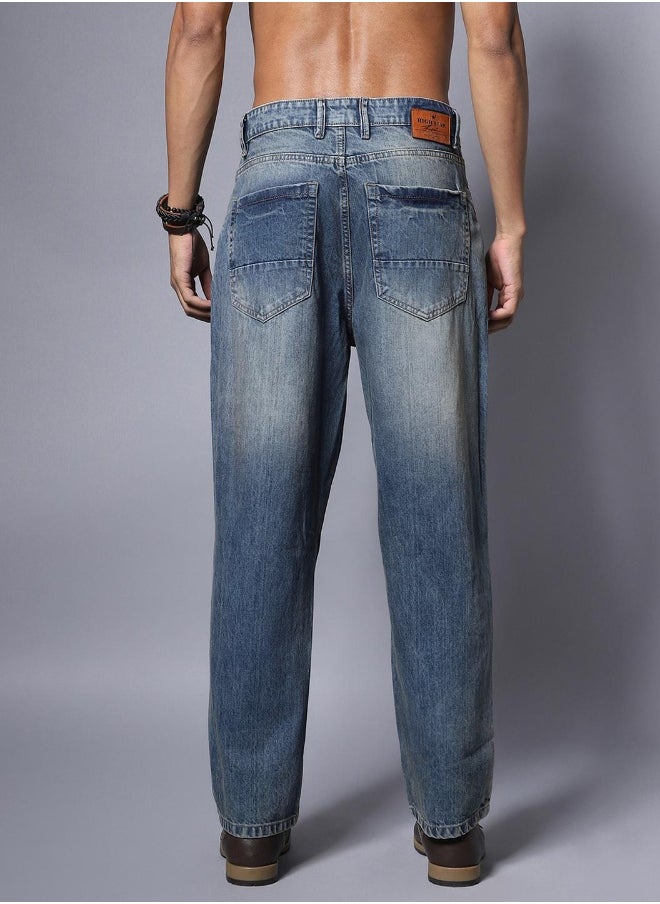 HIGH STAR Mens Blue Jeans  - Image 3