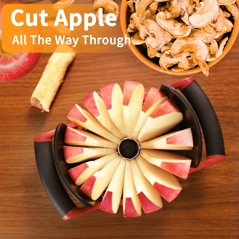 Newness [Upgraded] 5.12 Inch Large Apple Slicer, Cut 16 Thin Slices All the Way Through, HEAVY - DUTY Stainless Steel Apple Corer & Slicer for Fruits & Vegetables - Dishwasher Safe - Image 4